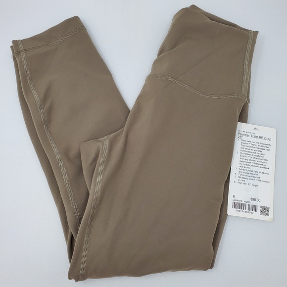 [ NWT ] Size 6 Nomad Lululemon wunder train crop HR 23" Leggings - Picture 1 of 5